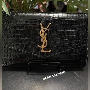 Authentic Crocodile YSL Wallet on a Chain!